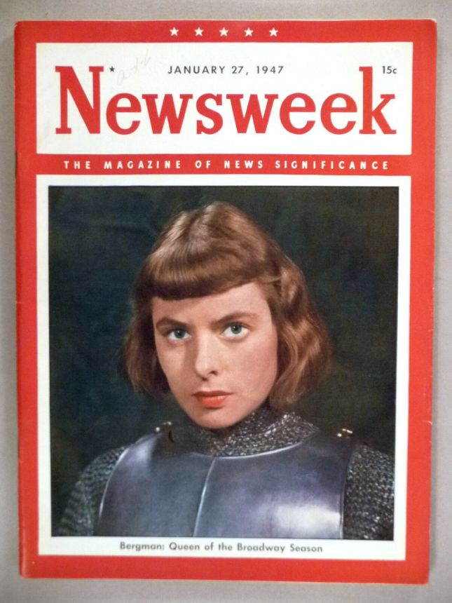 NEWSWEEK magazine side cover 27 January 1947