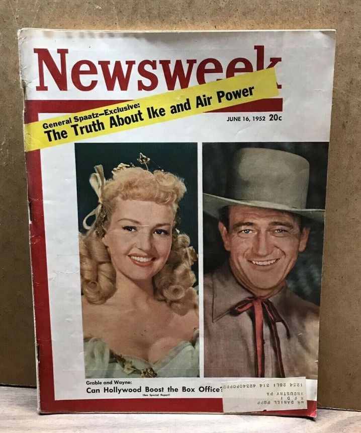 NEWSWEEK magazine side cover 16 June 1952