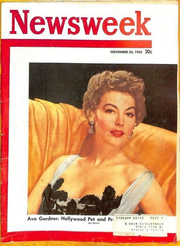 NEWSWEEK magazine side cover 24 November 1952