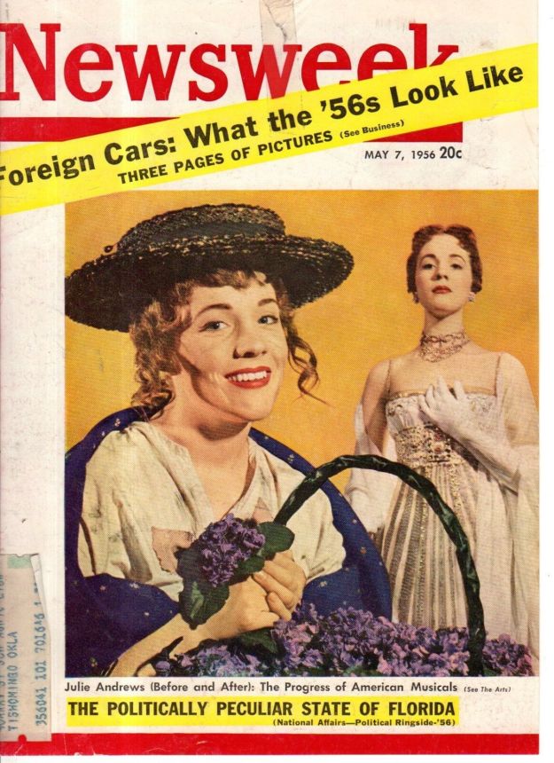 NEWSWEEK magazine side cover 7 May 1956
