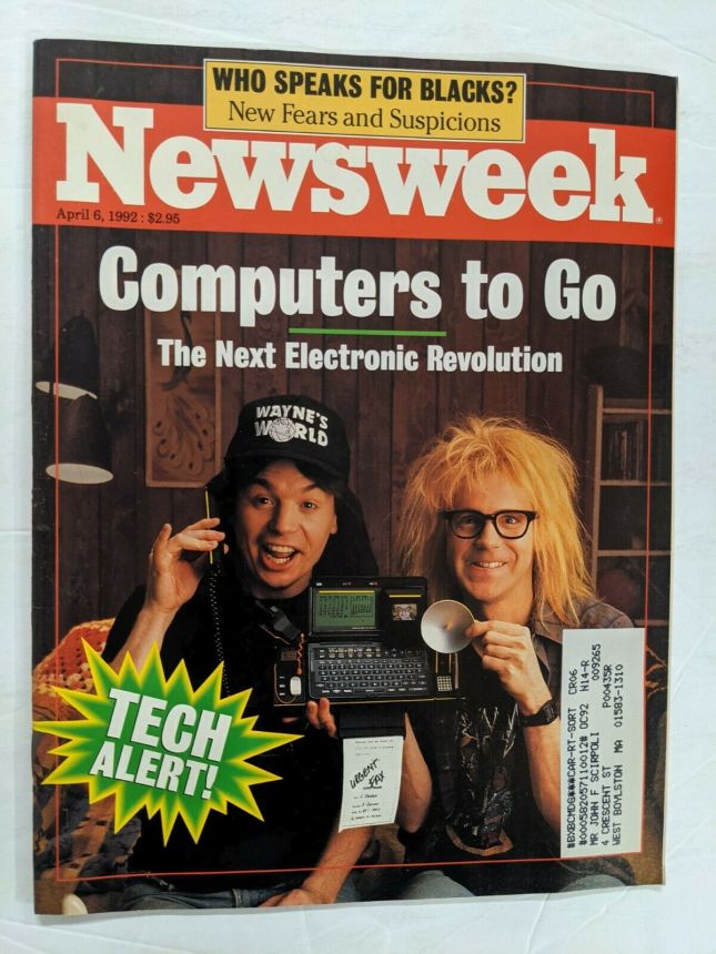 NEWSWEEK magazine side cover 6 April 1992