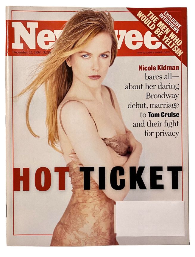 NEWSWEEK magazine side cover 14 December 1998