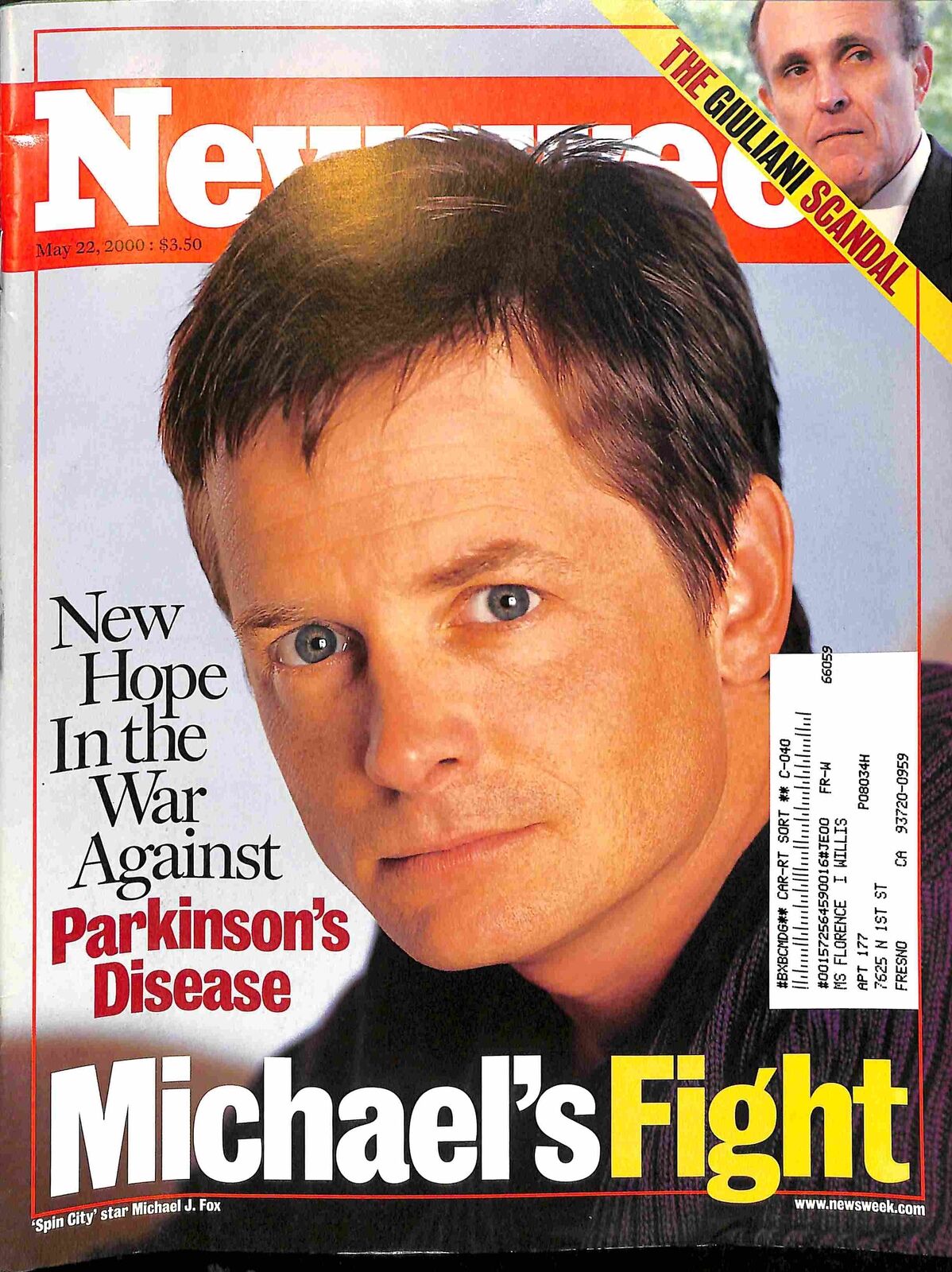 NEWSWEEK magazine side cover 22 May 2000