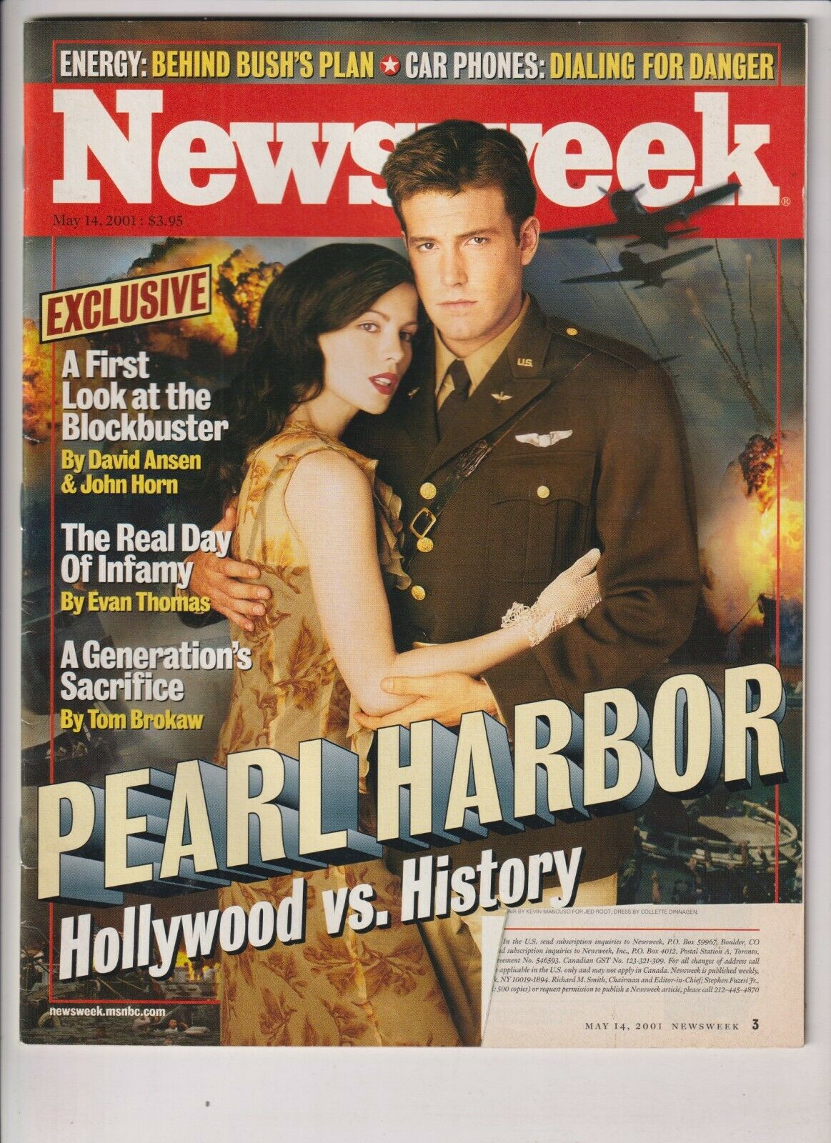 NEWSWEEK magazine side cover 14 May 2001