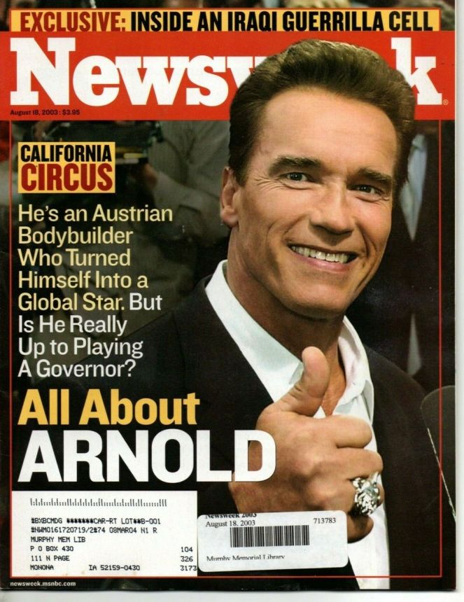 NEWSWEEK magazine side cover 18 August 2003