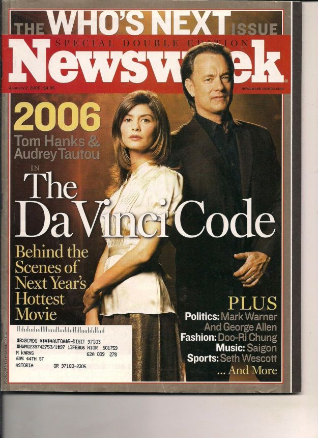 NEWSWEEK magazine side cover 2 January 2006