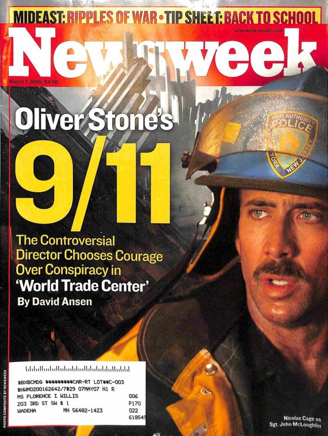 NEWSWEEK magazine side cover 7 August 2006