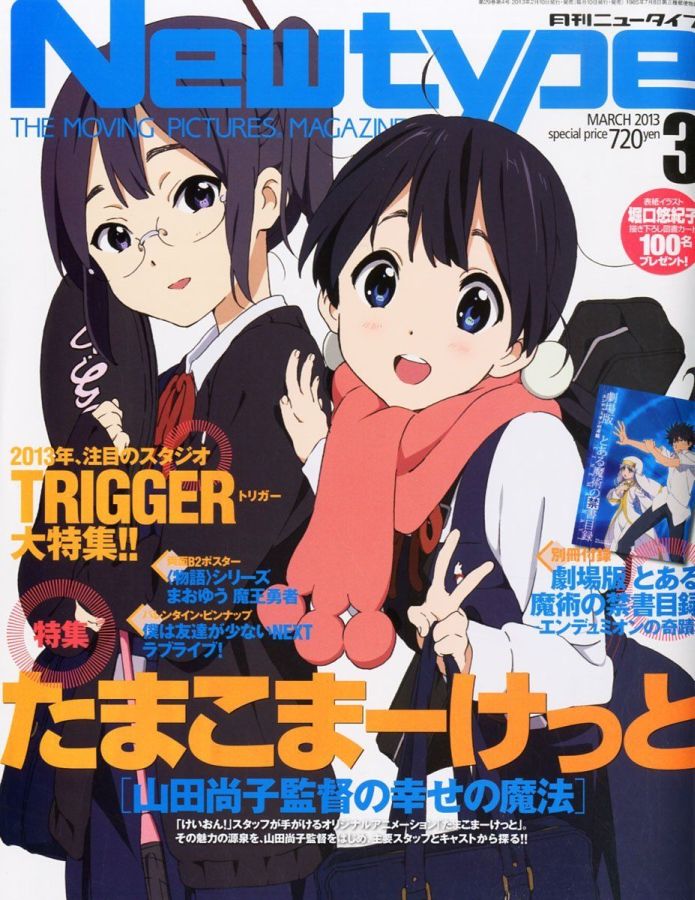 NEWTYPE (Jp) magazine side cover  March 2013