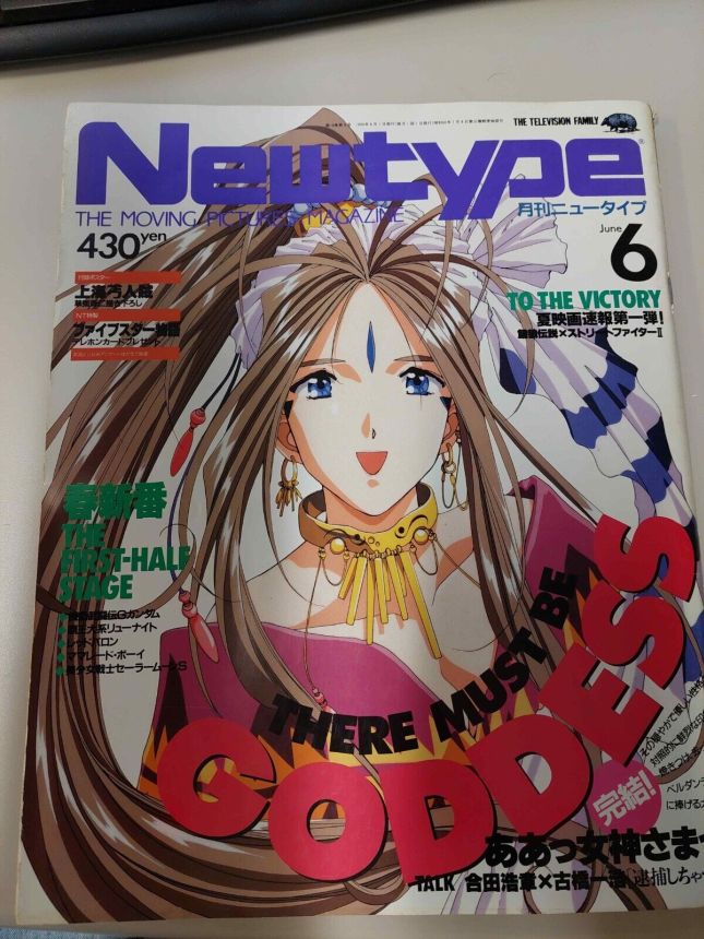 NEWTYPE (Jp) magazine side cover  June 1994