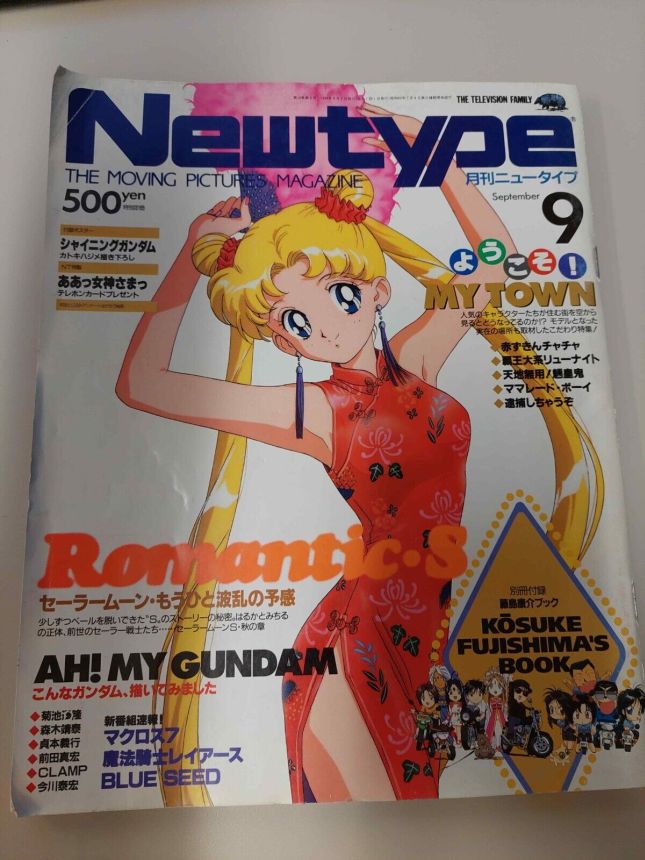 NEWTYPE (Jp) magazine side cover  September 1994