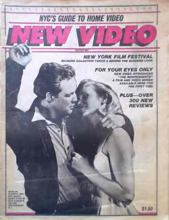 NEW VIDEO magazine side cover Winter 1984