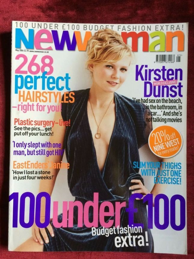 NEW WOMAN UK magazine side cover  May 2004