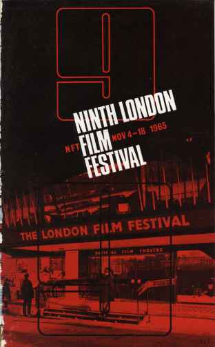 NFT LONDON FILM FESTIVAL GUIDES magazine side cover November 1965