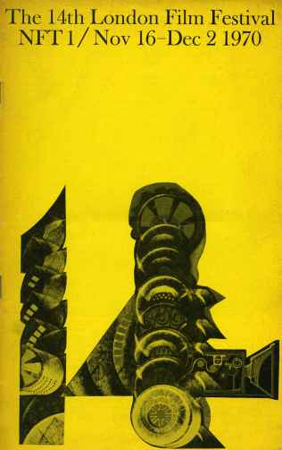 NFT LONDON FILM FESTIVAL GUIDES magazine side cover November 1970