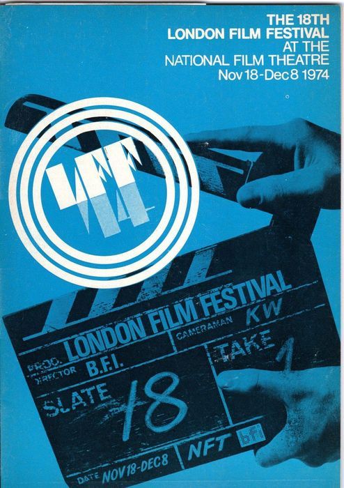NFT LONDON FILM FESTIVAL GUIDES magazine side cover November 1974