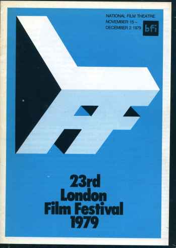 NFT LONDON FILM FESTIVAL GUIDES magazine side cover November 1979