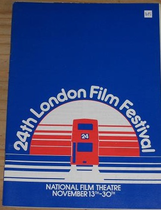 NFT LONDON FILM FESTIVAL GUIDES magazine side cover November 1980