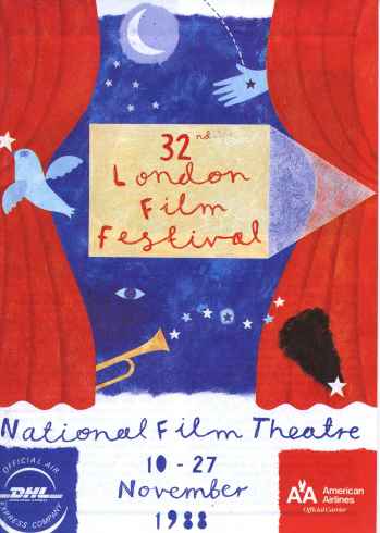 NFT LONDON FILM FESTIVAL GUIDES magazine side cover November 1988