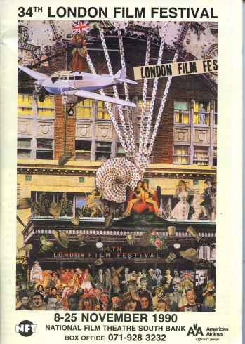 NFT LONDON FILM FESTIVAL GUIDES magazine side cover November 1990