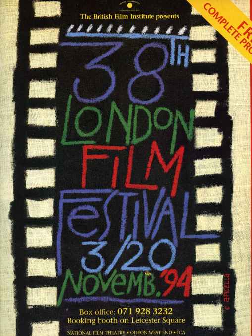 NFT LONDON FILM FESTIVAL GUIDES magazine side cover November 1994