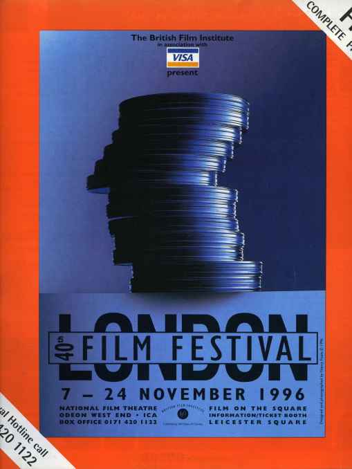NFT LONDON FILM FESTIVAL GUIDES magazine side cover November 1996