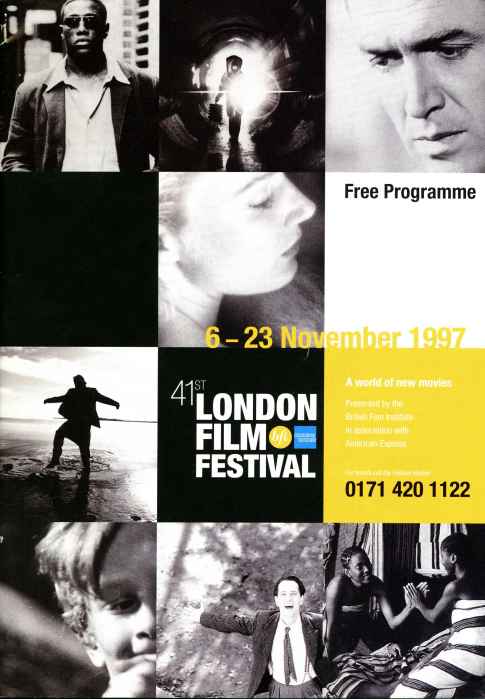 NFT LONDON FILM FESTIVAL GUIDES magazine side cover November 1997