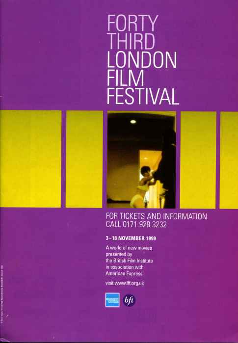 NFT LONDON FILM FESTIVAL GUIDES magazine side cover November 1999