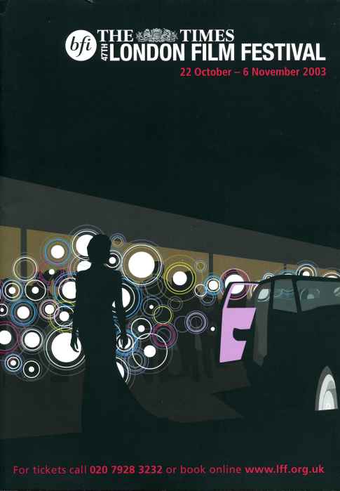 NFT LONDON FILM FESTIVAL GUIDES magazine side cover October 2003