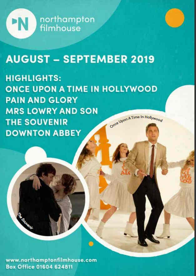 NORTHAMPTON FILMHOUSE magazine side cover  August/September 2019