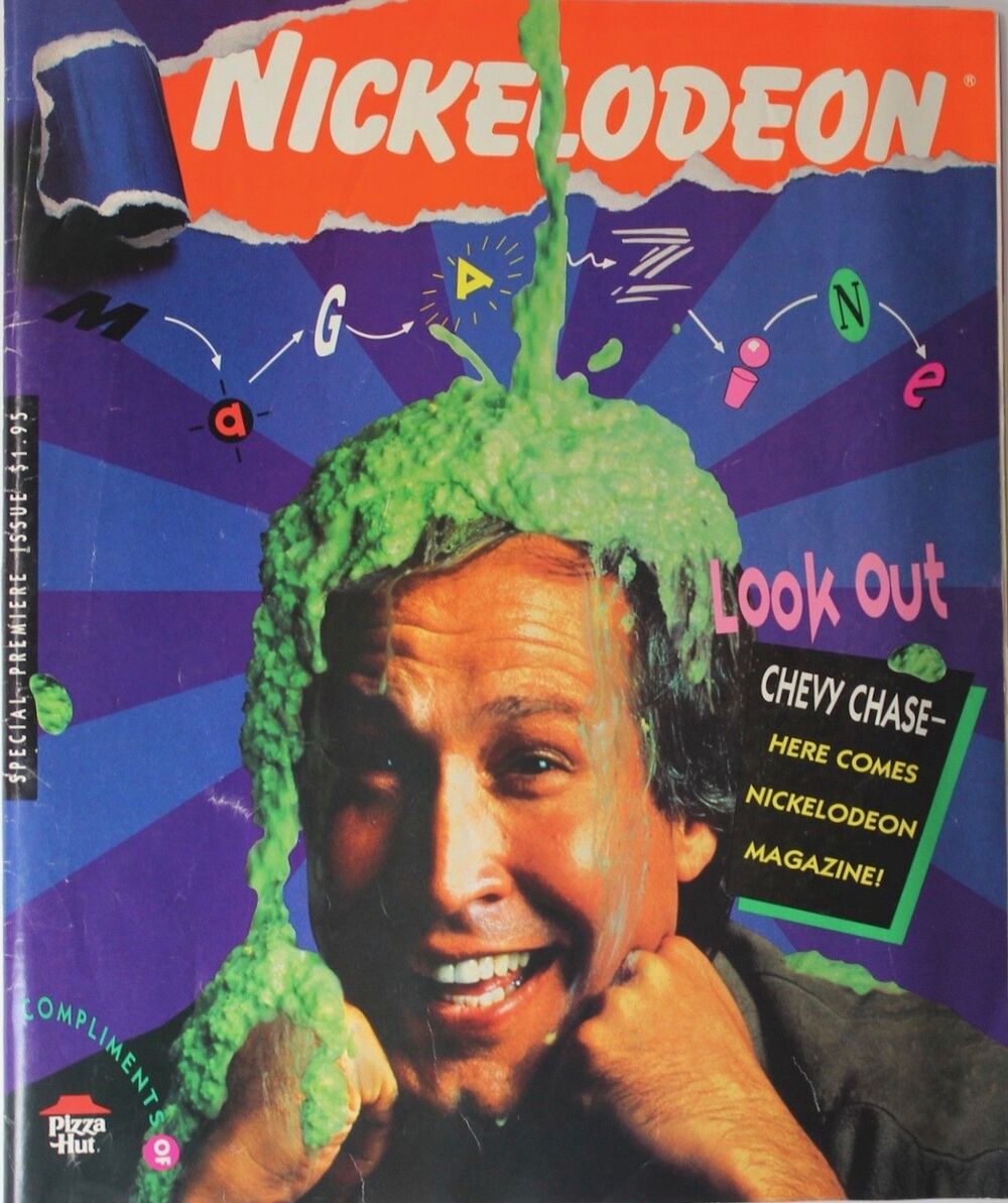 NICKELODEON (1990s-2000s) magazine side cover   1990