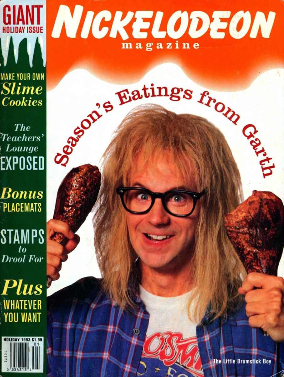 NICKELODEON (1990s-2000s) magazine side cover Issue 3  December 1993