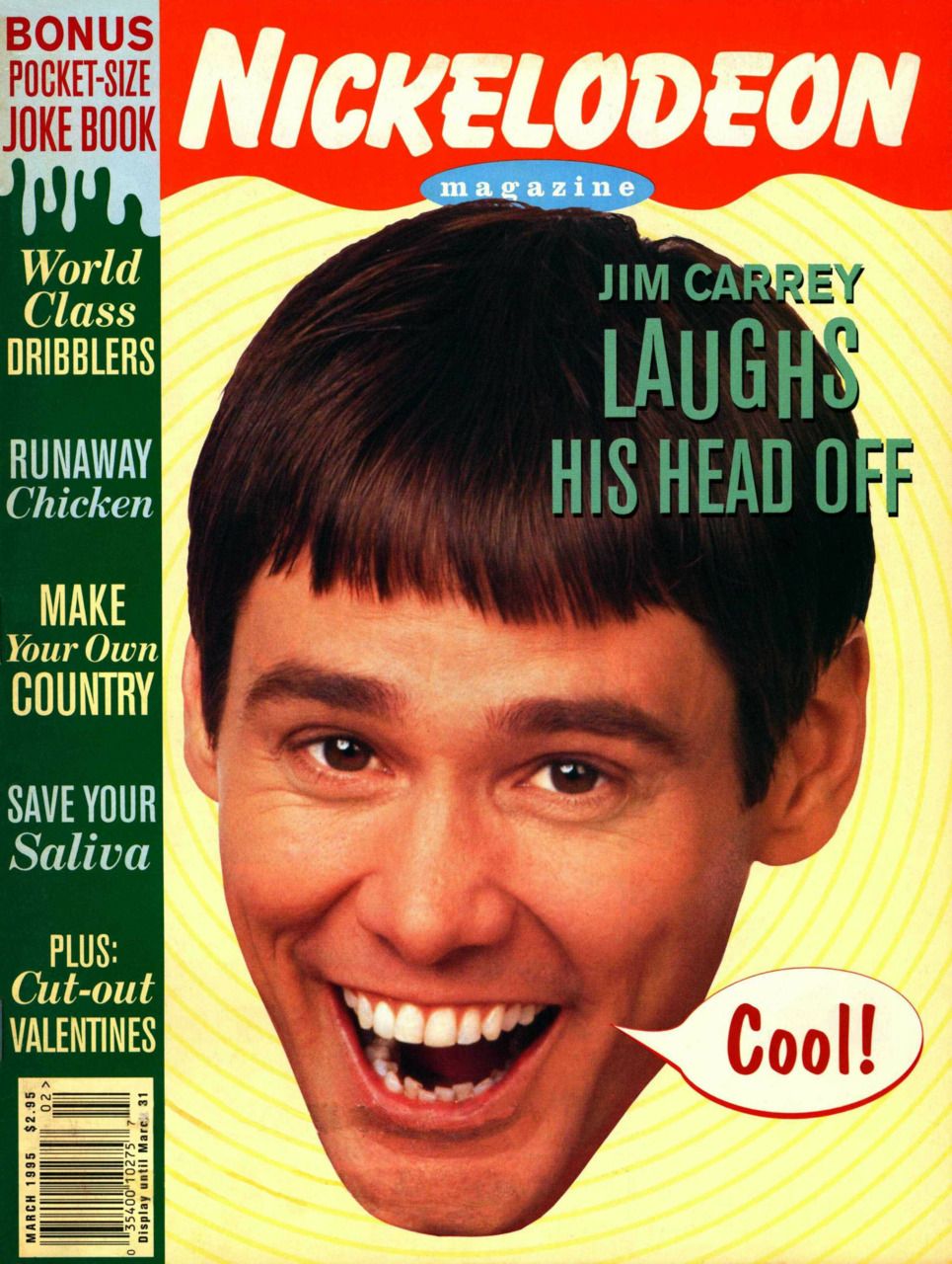 NICKELODEON (1990s-2000s) magazine side cover Issue 10  March/March 1995