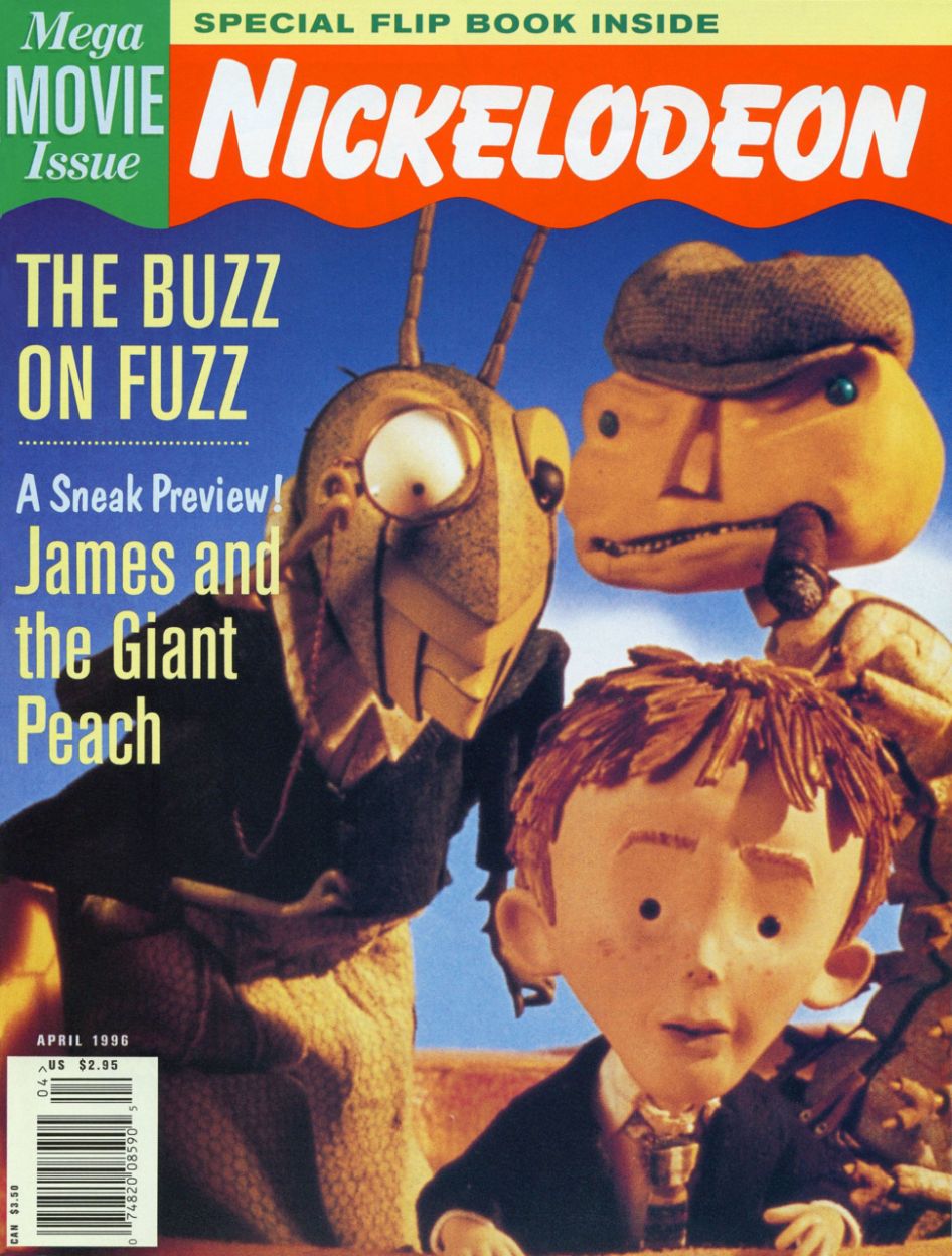 NICKELODEON (1990s-2000s) magazine side cover Issue 20  April 1996