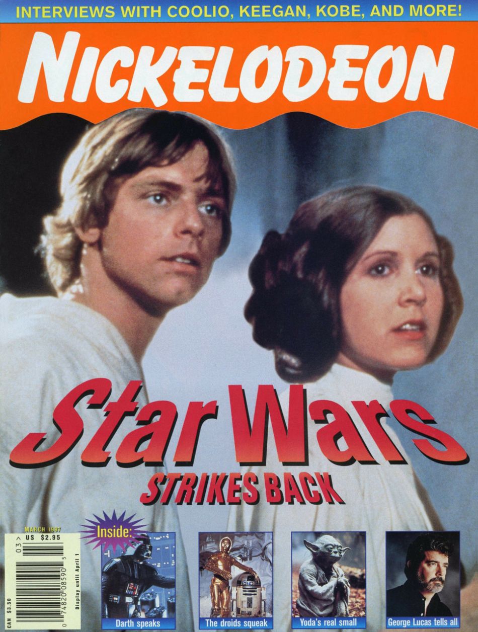 NICKELODEON (1990s-2000s) magazine side cover  March 1997