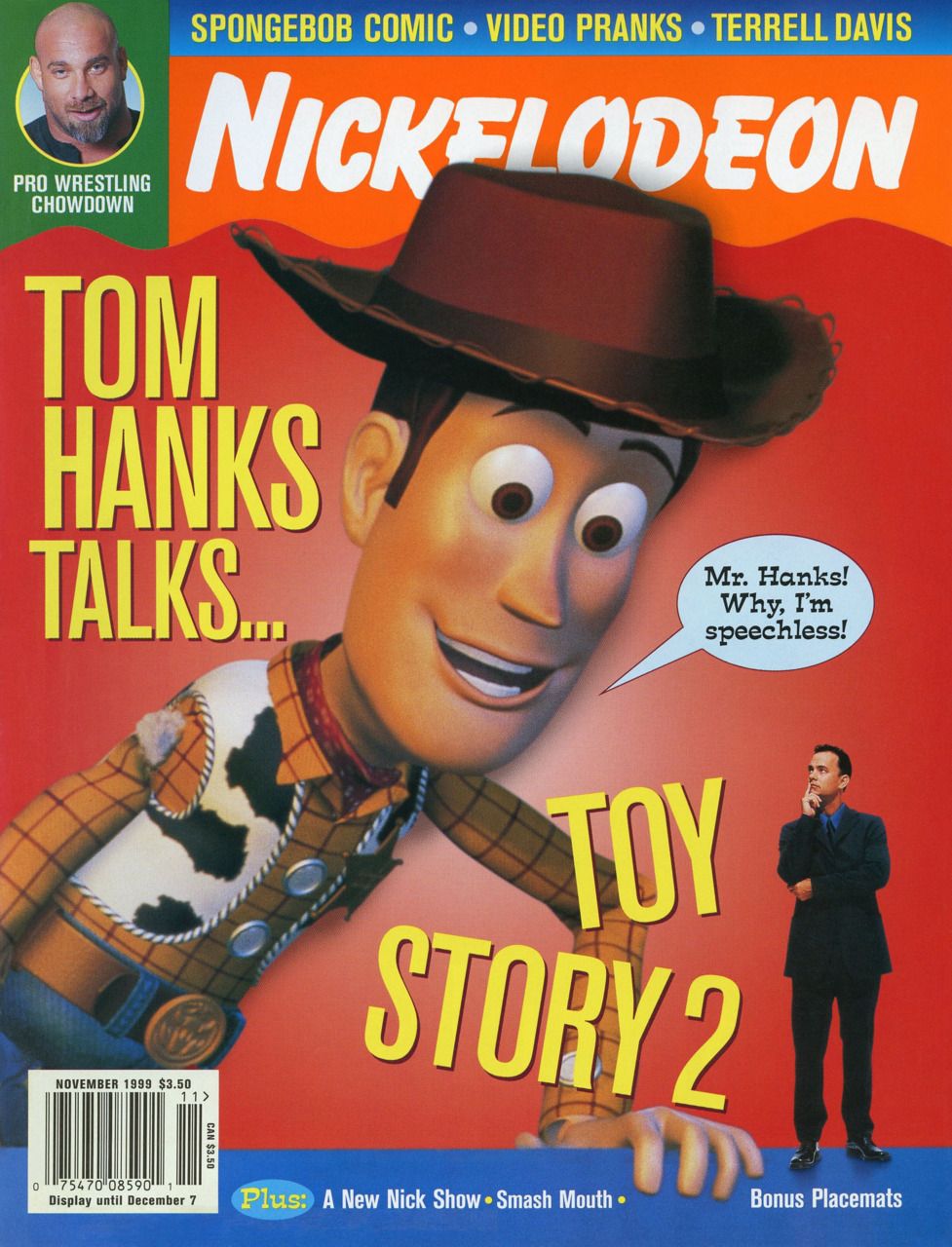 NICKELODEON (1990s-2000s) magazine side cover Issue 56  November 1999