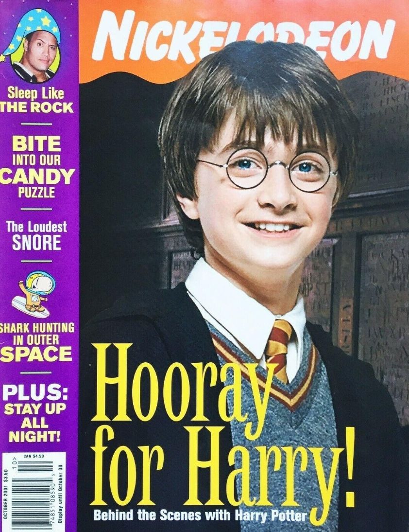 NICKELODEON (1990s-2000s) magazine side cover Issue 75  October 2001
