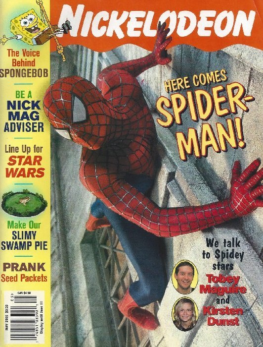 NICKELODEON (1990s-2000s) magazine side cover  May 2002