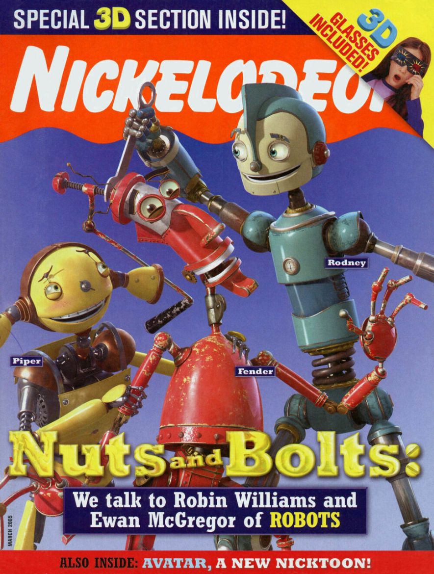 NICKELODEON (1990s-2000s) magazine side cover Issue 109  March 2005