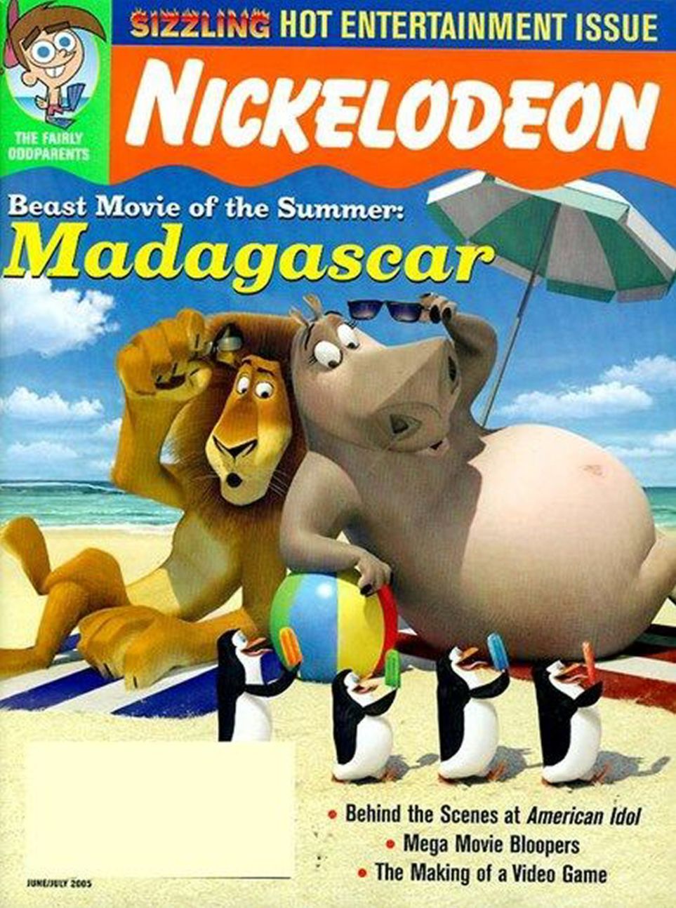 NICKELODEON (1990s-2000s) magazine side cover Issue 112  June/July 2005