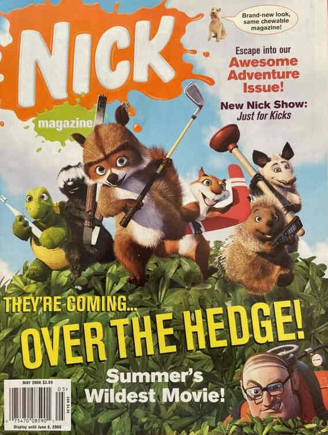NICKELODEON (1990s-2000s) magazine side cover Issue 121  May 2006