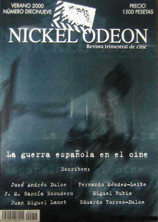 NICKEL ODEON magazine side cover Issue 19 Summer 2000