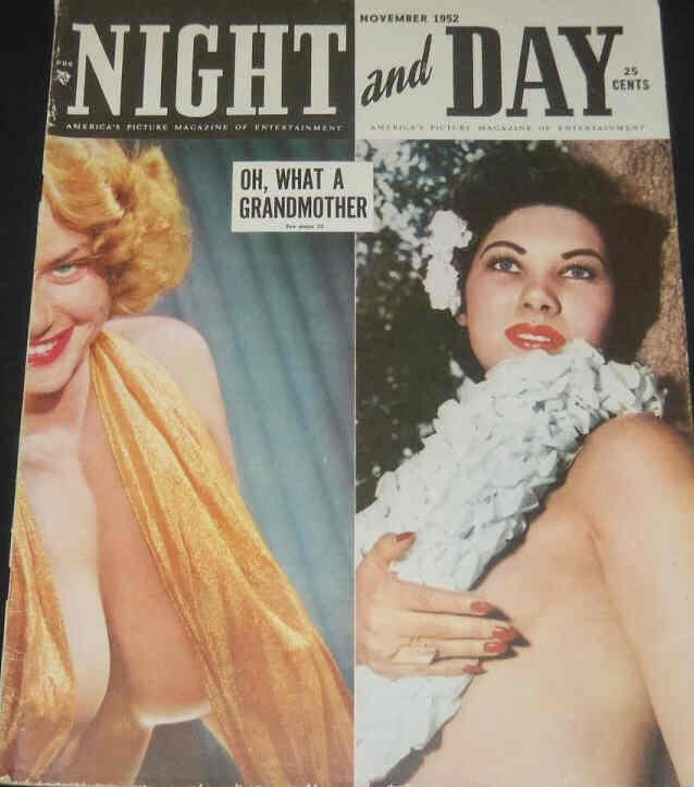 NIGHT AND DAY magazine side cover  November 1952