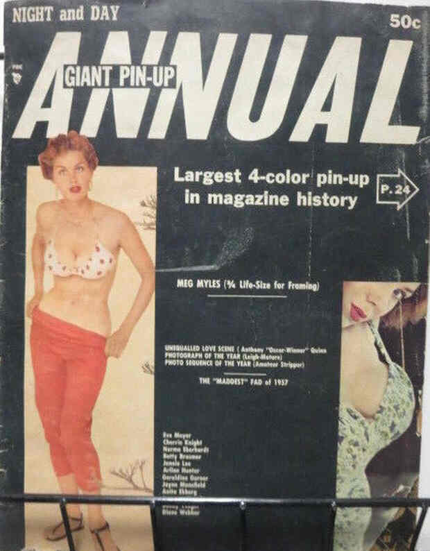 NIGHT AND DAY magazine side cover  Annual   1958