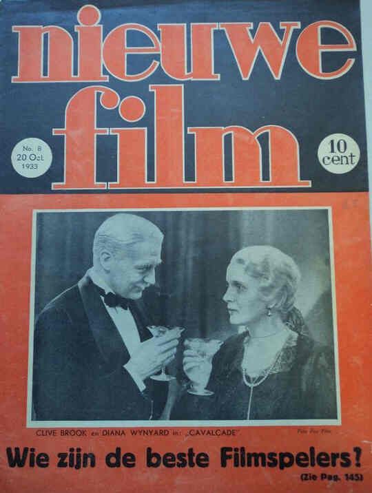 NIEUWE FILM magazine side cover Issue 8 20 October 1933