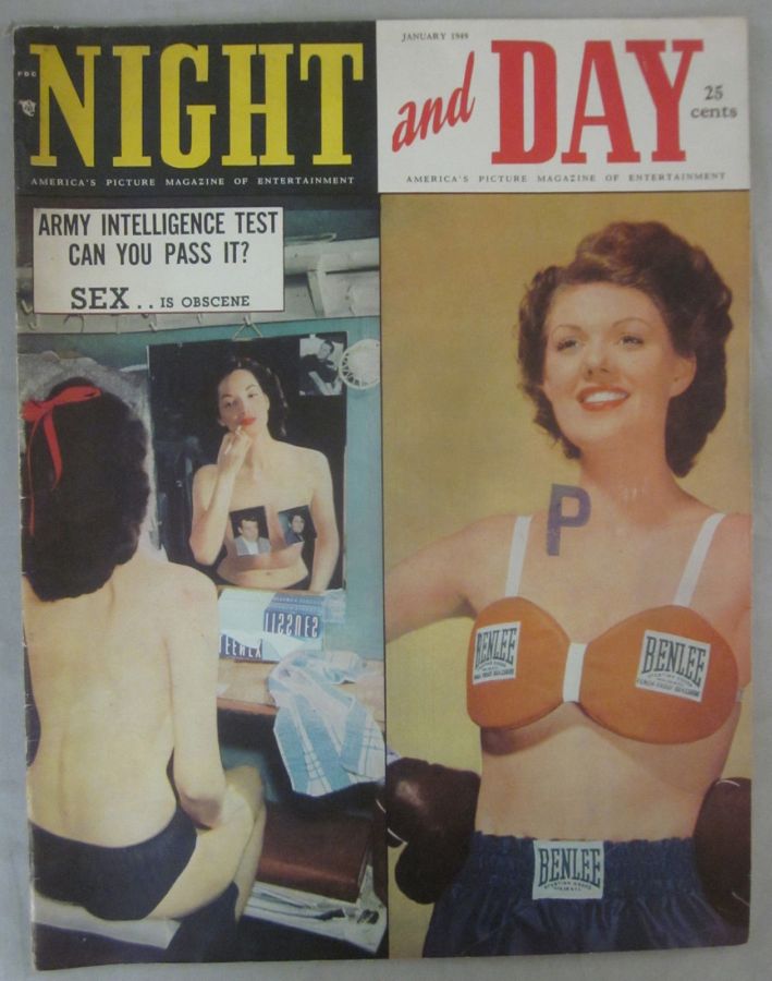 NIGHT AND DAY magazine side cover Issue 2 January 1949