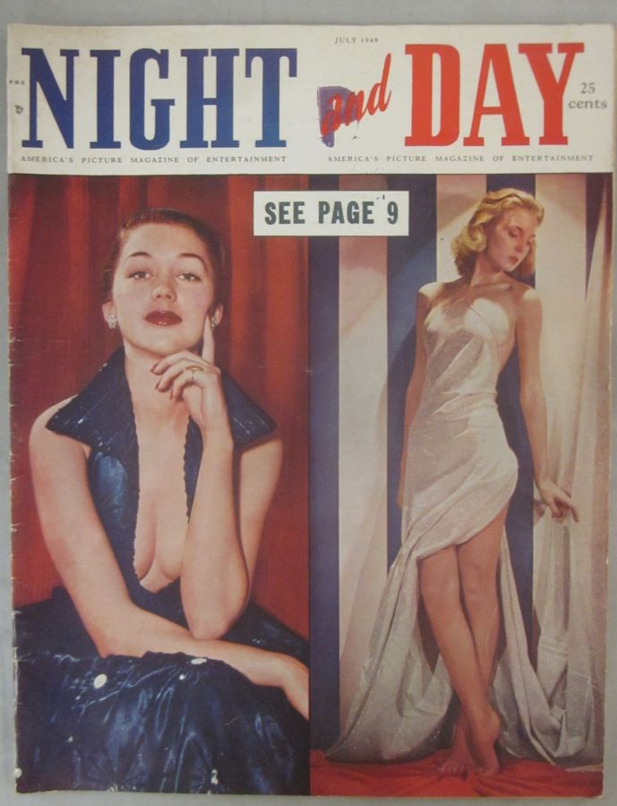 NIGHT AND DAY magazine side cover Issue 5 July 1949