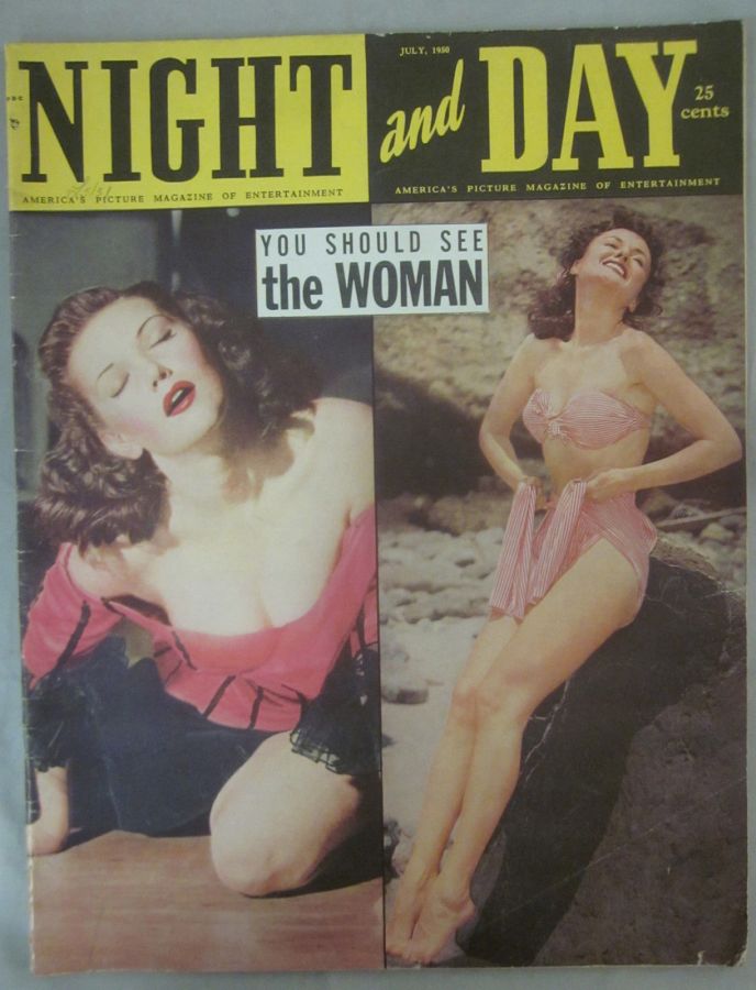 NIGHT AND DAY magazine side cover July 1950