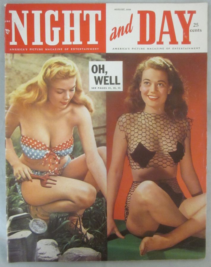 NIGHT AND DAY magazine side cover August 1950