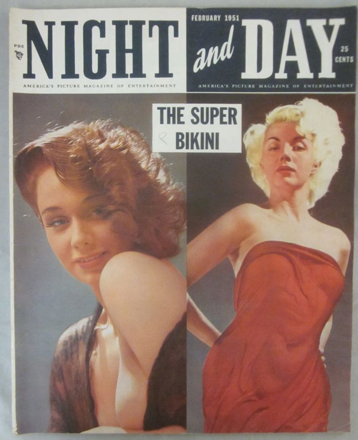NIGHT AND DAY magazine side cover February 1951