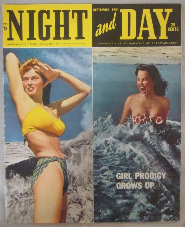 NIGHT AND DAY magazine side cover September 1951